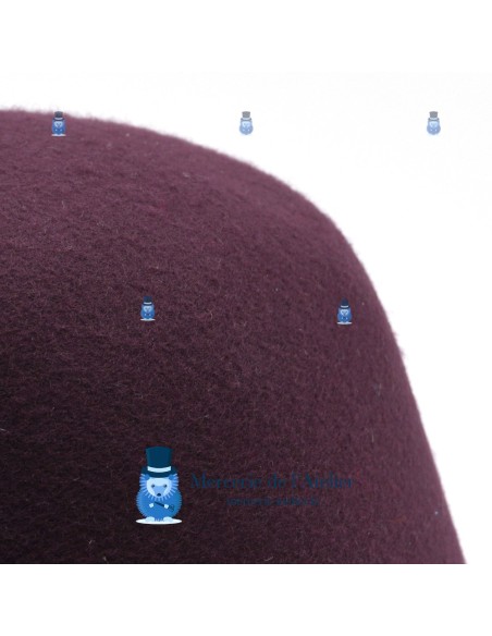 Cono de fieltro de lana - Berenjena 2