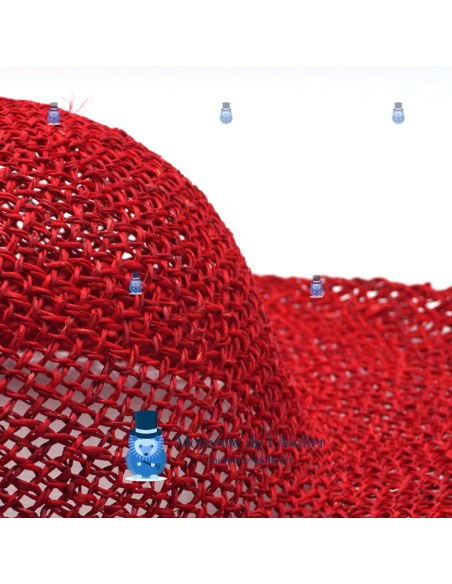 Capeline aus Binse - Rot 2