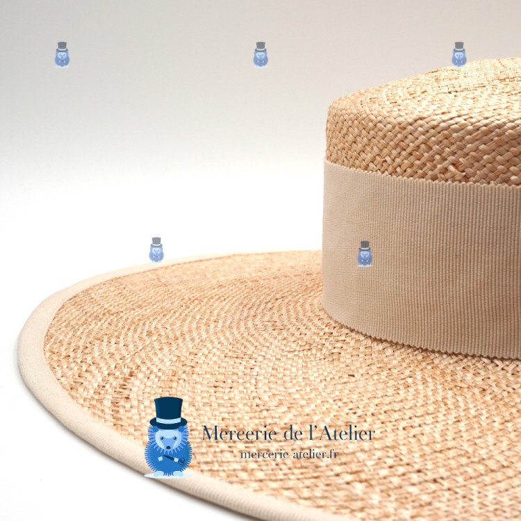 Gros grain 55mm - Naturale - cotone