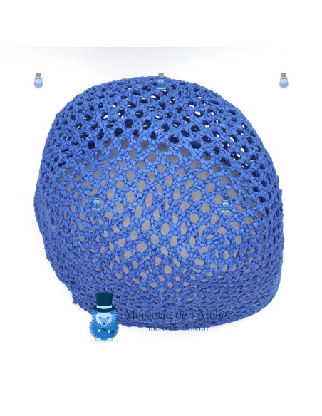 Cone em croché rendado - Azul Celeste 2