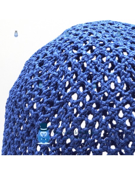 Cono de ganchillo calado - Azul Celeste