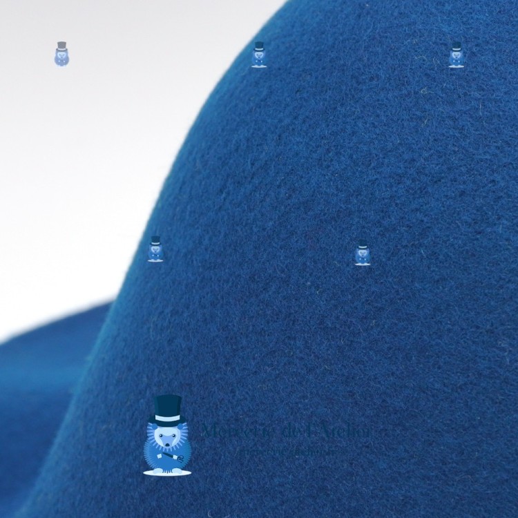 Wollfilz-Capeline 180gr - Petrolblau
