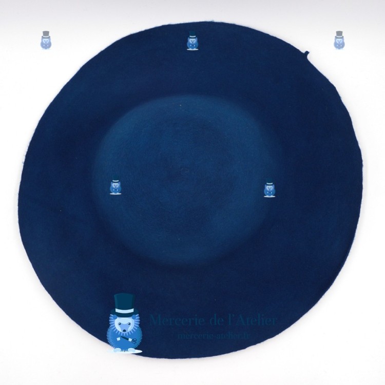 Wolvilt capeline 180gr - Eendenblauw