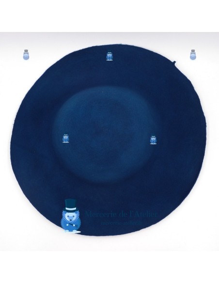 Teal Felt Capeline Base | Professional Millinery Blank 180g