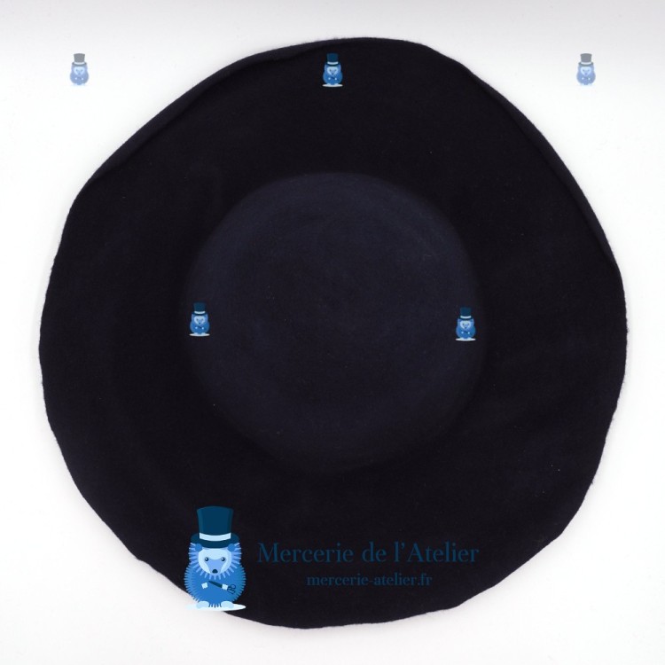 Campana fieltro de lana 180g - Azul Marino