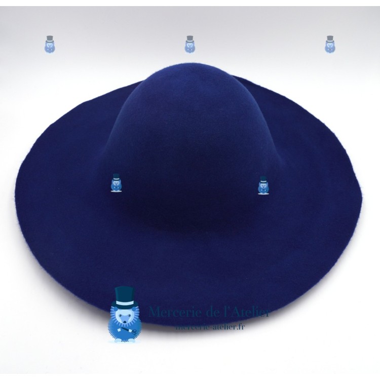 Capelina fieltro de lana 180gr - Azul Cobalto