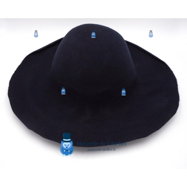 Campânula feltro de lã 180g - Azul Marinho