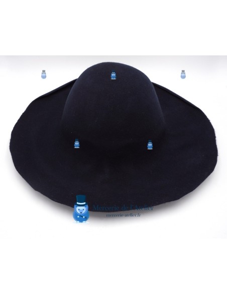 Campânula feltro de lã 180g - Azul Marinho