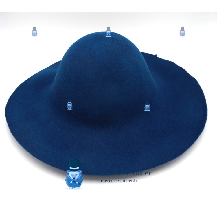 Wollfilz-Capeline 180gr - Petrolblau