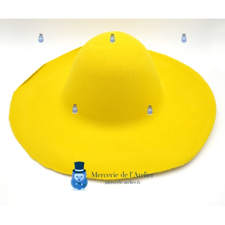 Capeline feltro di lana 180gr - Giallo Chartreuse