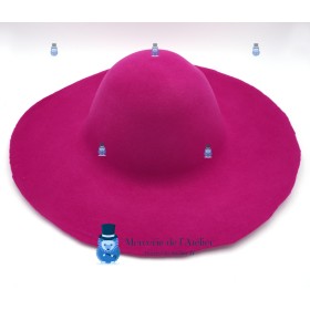 Capeline feutre de laine 180gr - Fuschia
