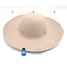 Capeline feutre de laine 180gr - Sable
