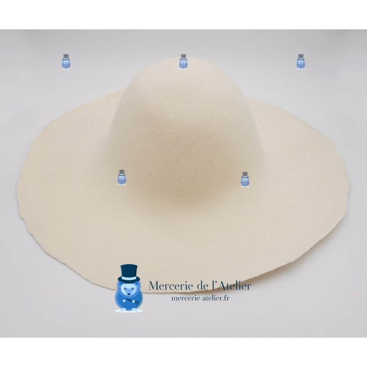 Wollfilz-Capeline 180gr - Ecru