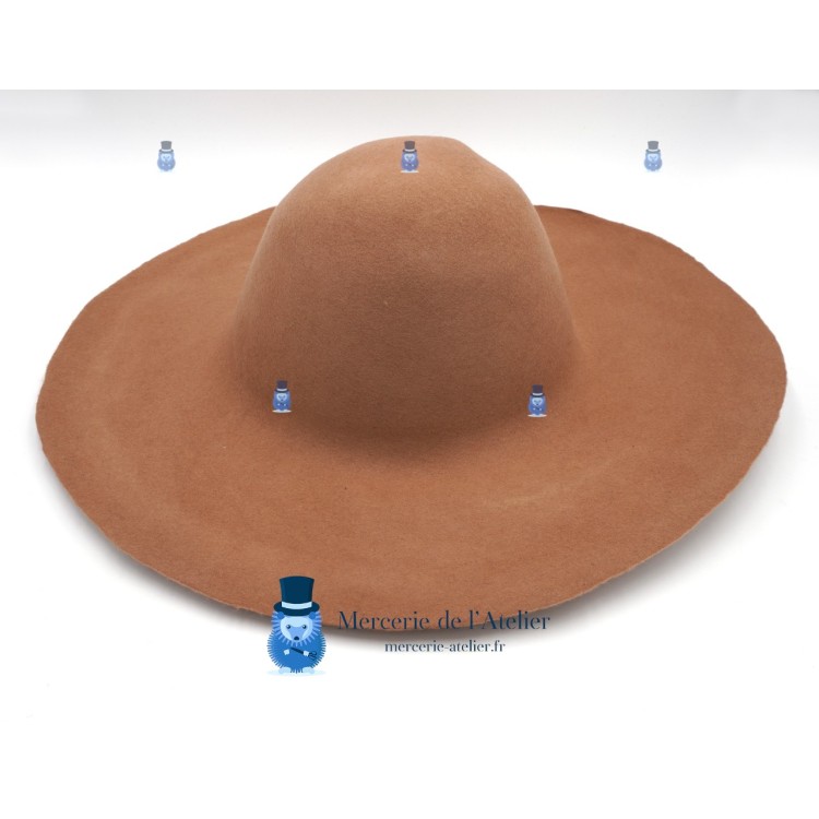 Capelina de fieltro de lana 180 g - Caramelo