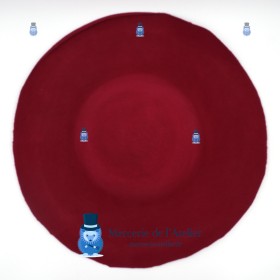 Capeline feutre de laine 180gr - Rouge Carmin