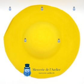 Capeline feutre de laine 180gr - Jaune Chartreuse