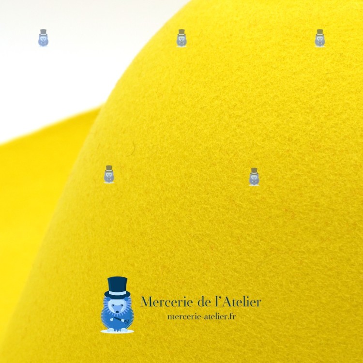 Wollfilz-Capeline 180gr - Chartreuse-Gelb