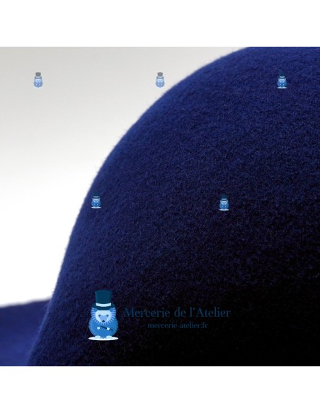 Wolvilt capeline 180gr - Kobaltblauw