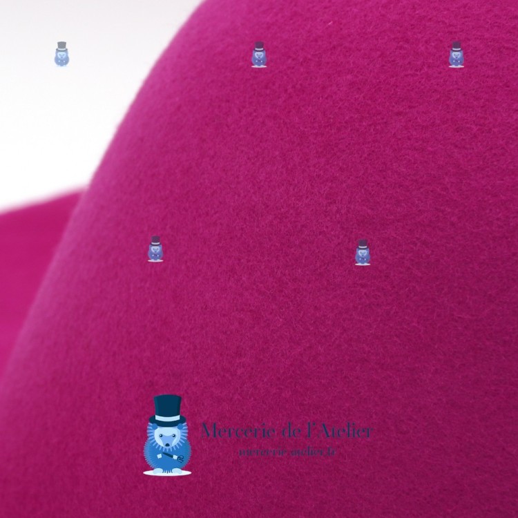Capelina fieltro de lana 180gr - Fucsia