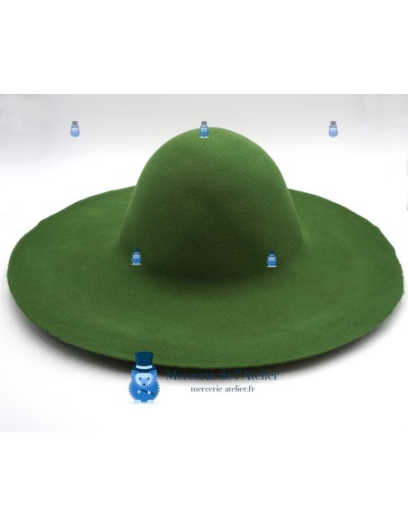 Capeline feltro di lana 180gr - Verde Pisello