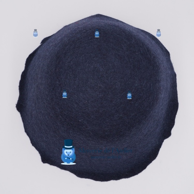 Wolvilt Kegel - Gemêleerd Blauw