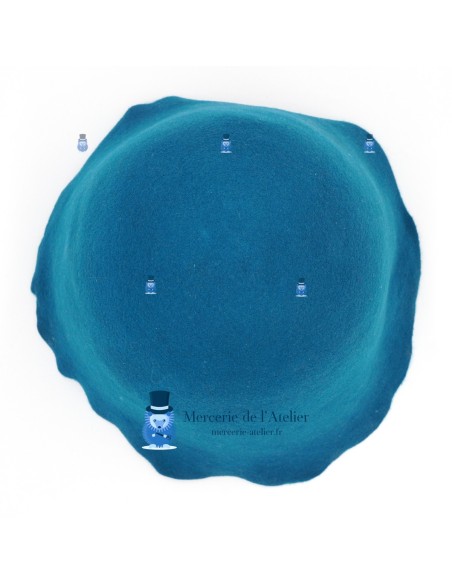 Wool felt cone - Ocean Blue