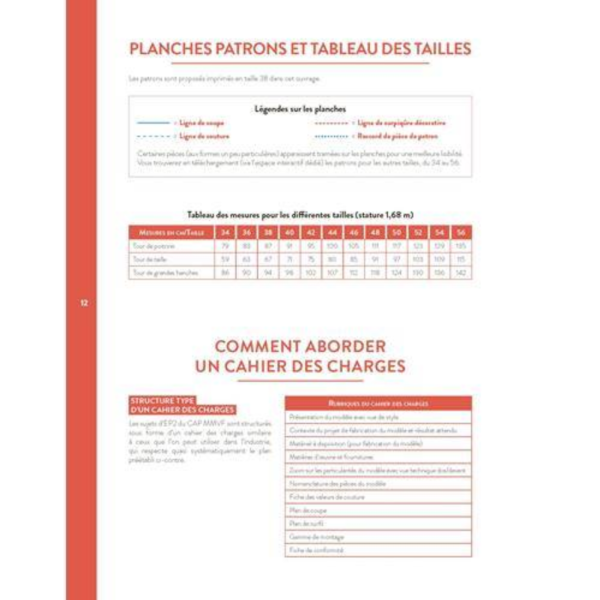 Cahier d'Exercices - CAP Couture avec Artesane