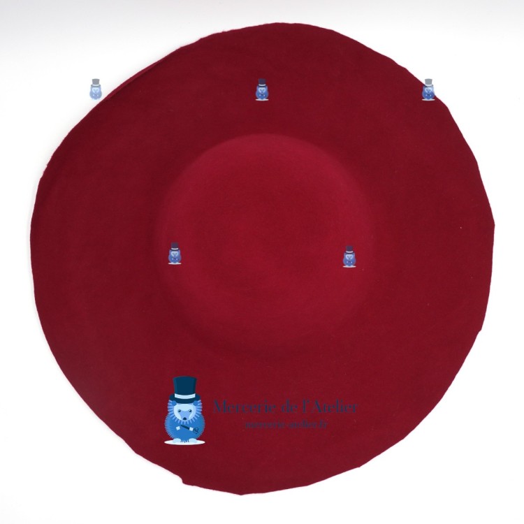 Wollfilz-Capeline 180g - Magenta