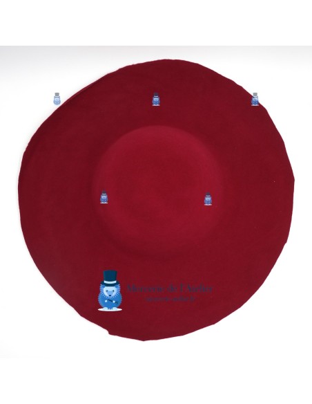 Magenta Felt Capeline Base | Professional Millinery Blank 180g