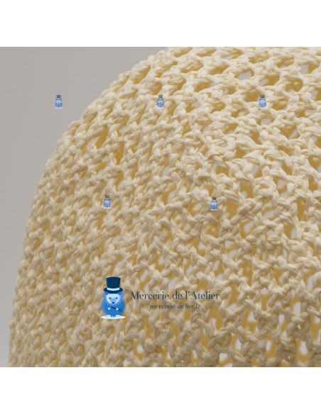 Cone em crochet rendado - Marfim 2