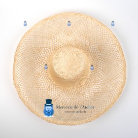 Capeline En Sisal Naturel Bord Ajouré
