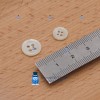 Bouton Nacre Ivoire - 11 mm