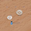 Bouton Nacre Ivoire - 11 mm