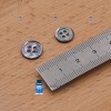 Bouton Nacre Anthracite - 11 mm
