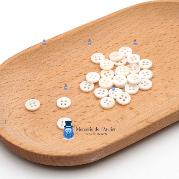 Bouton Nacre Type 1 - 9 mm