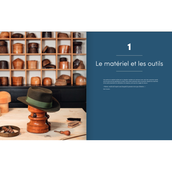 Techniques du Chapelier Modiste - Tissus, feutres, pailles et plumes