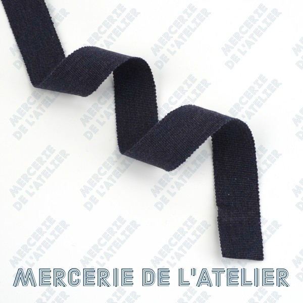 Gros grain 25mm - Bleu Jean