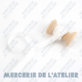 Gros grain 10mm - Blanc - coton