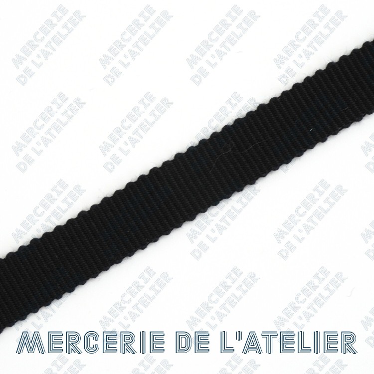 Grosgrain 10mm - Zwart - katoen