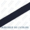 Gros grain 10mm - Bleu Marine - coton