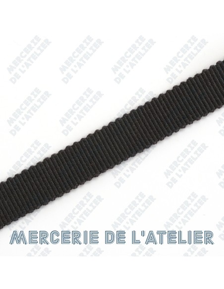 Grosgrain 10mm - Antracietgrijs - katoen