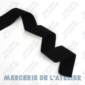 Gros grain 45mm - Noir - coton