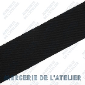 Gros grain 45mm - Noir - coton