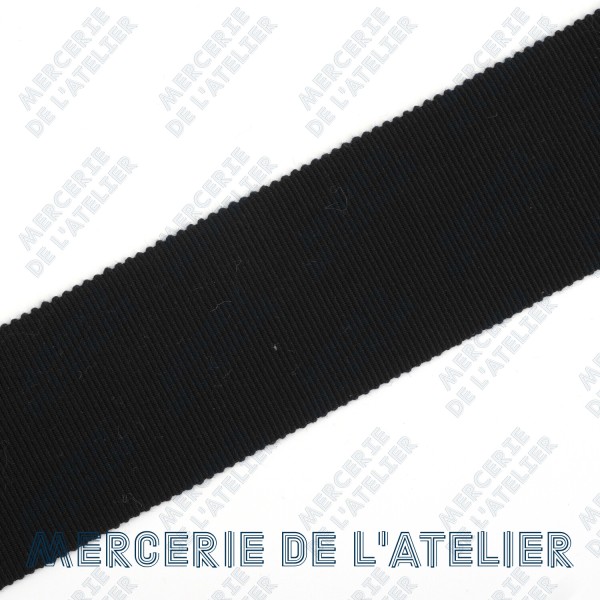 Gros grain 45mm - Noir - coton