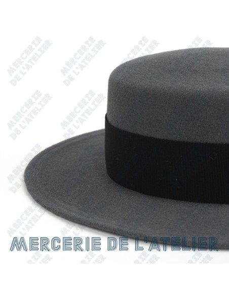 Gros grain 45mm - Negro - algodón