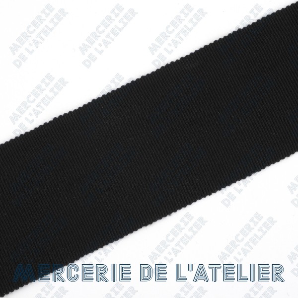 Gros grain 55mm - Noir - coton