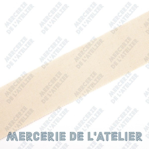 Gros grain 45mm - Naturel - coton