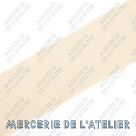 Gros grain 55mm - Naturel - coton