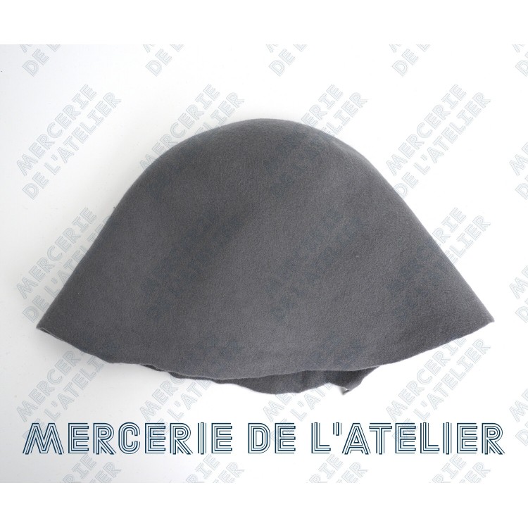 Cono fieltro de lana - Gris Medio