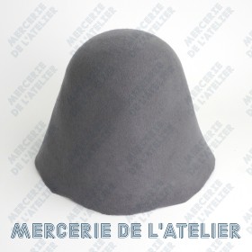 Cône feutre de laine - Gris Moyen
